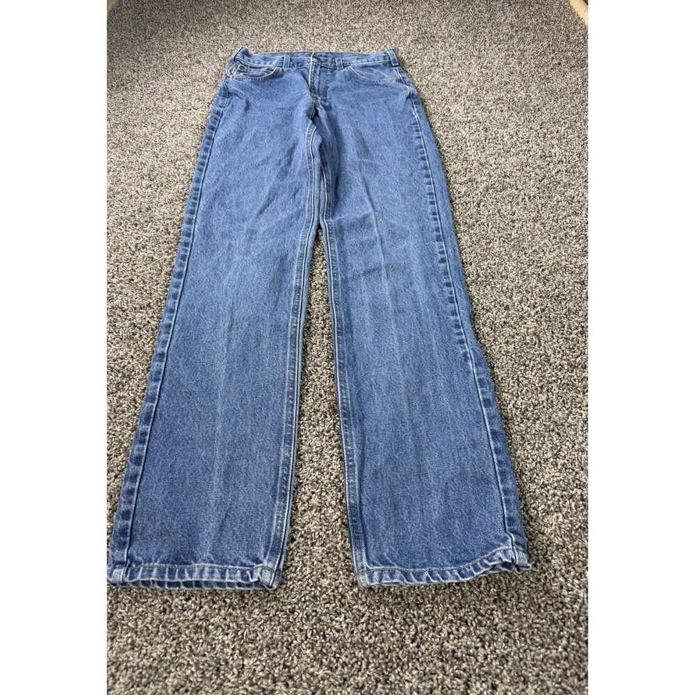 Carhartt B18 Traditional Fit Straight Jeans Men's Size 30x34 Blue Workwear